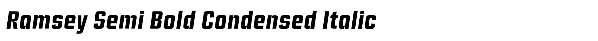 Ramsey Semi Bold Condensed Italic image