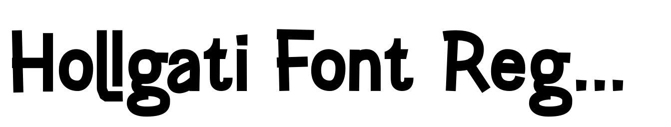 Hollgati Font Regular