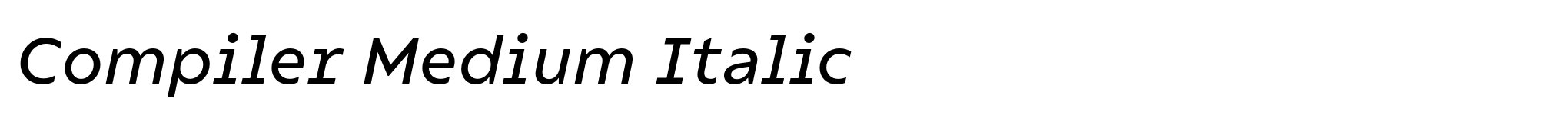 Compiler Medium Italic image