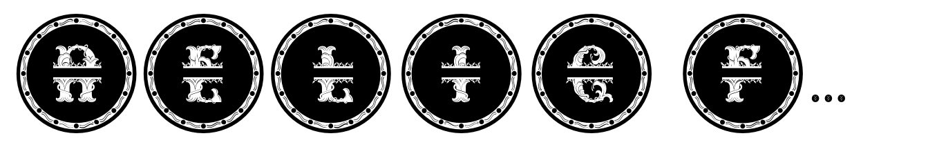 Relic Forest Island 3 Monogram circle black Simple