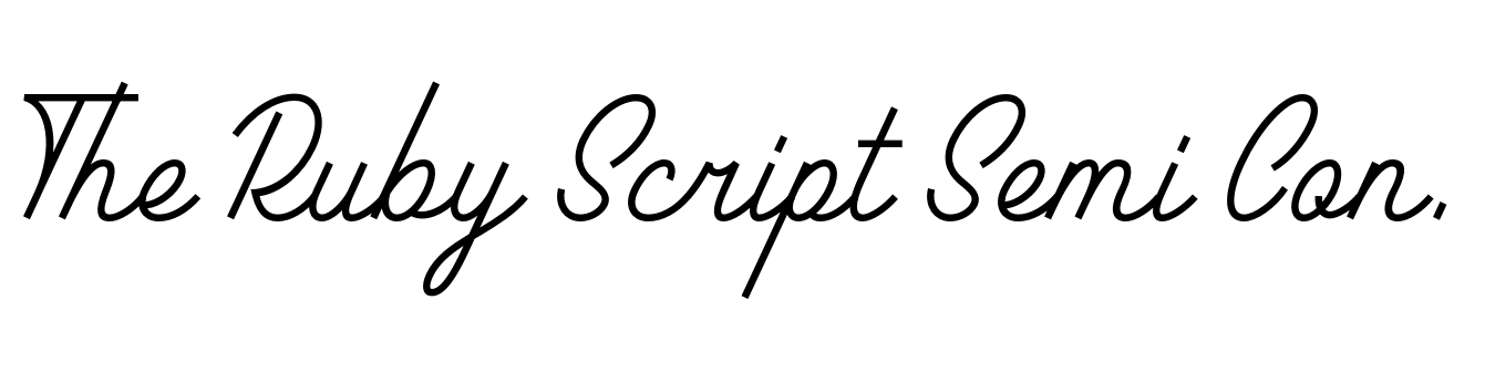 The Ruby Script Semi Condensed Light