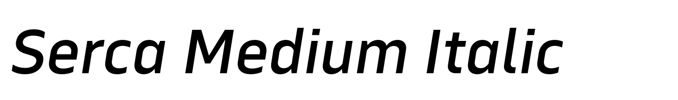 Serca Medium Italic