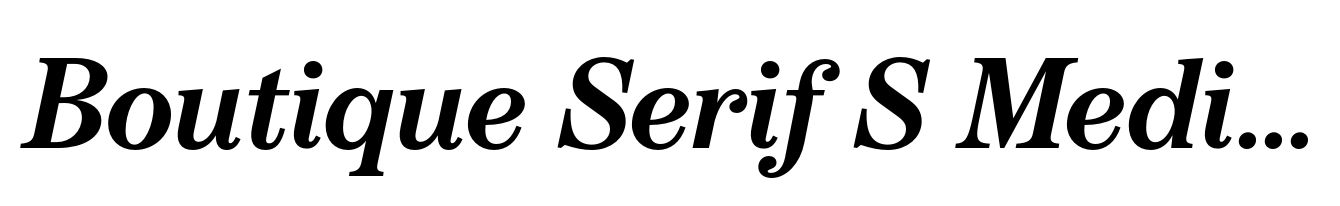 Boutique Serif S Medium Italic
