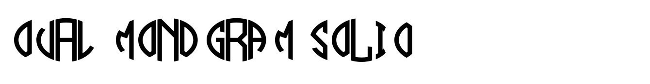 Oval Monogram Solid