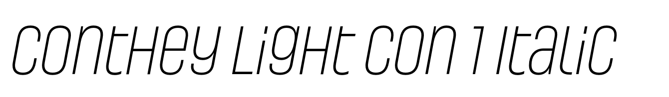 Conthey Light Con 1 Italic
