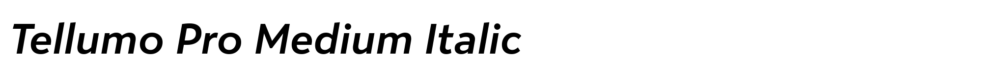Tellumo Pro Medium Italic image