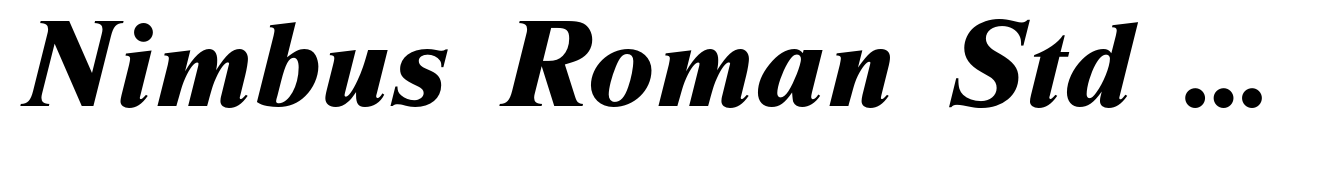 Nimbus Roman Std Extra Bold Italic (D)