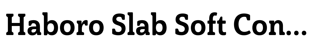 Haboro Slab Soft Condensed Ex Bold