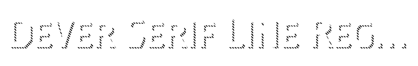 Dever Serif Line Regular