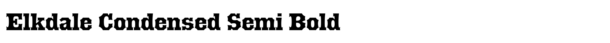 Elkdale Condensed Semi Bold image