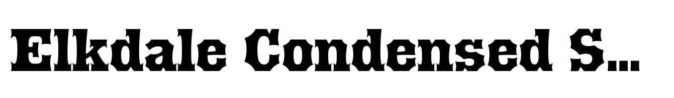 Elkdale Condensed Semi Bold