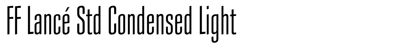 FF Lancé Std Condensed Light