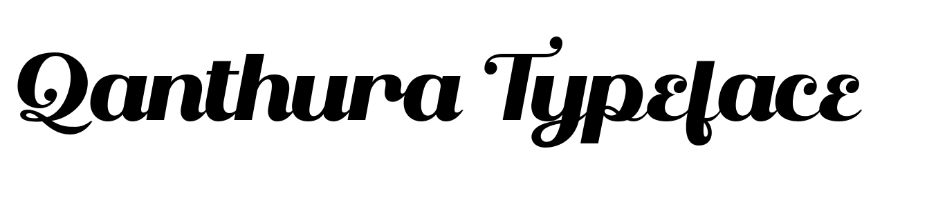 Qanthura Typeface