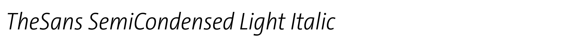 TheSans SemiCondensed Light Italic image