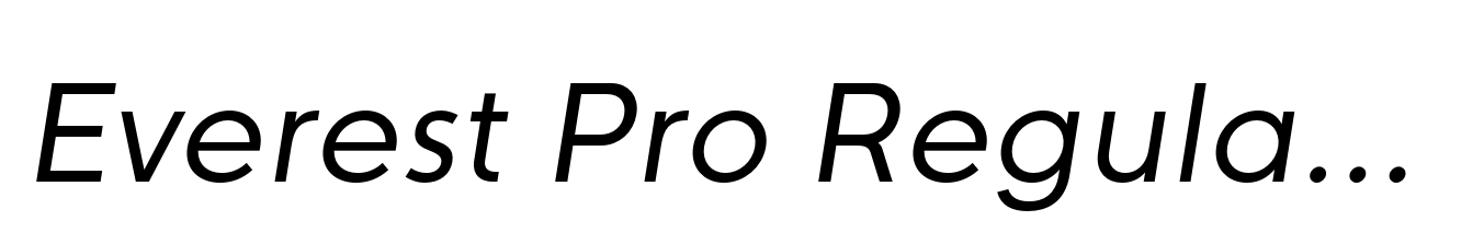 Everest Pro Regular Italic