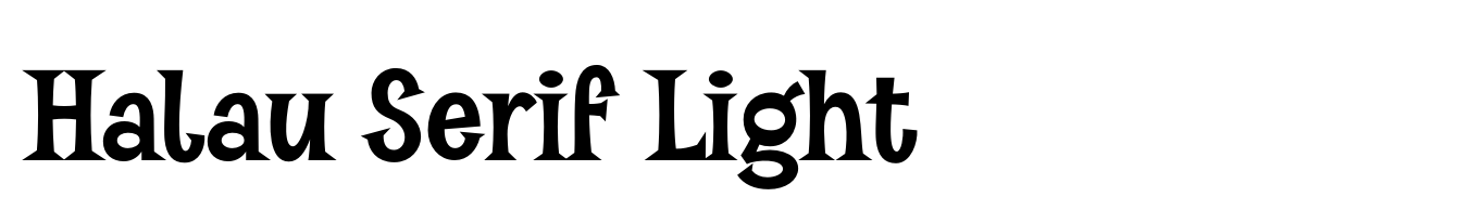 Halau Serif Light
