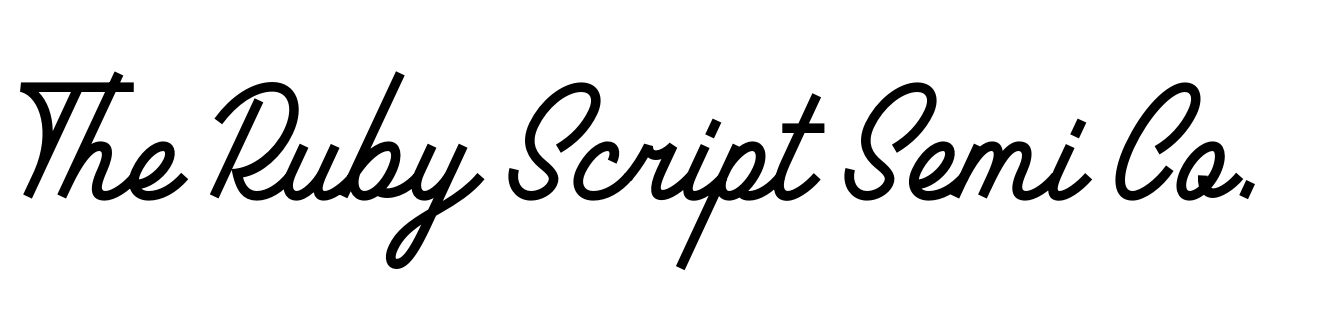 The Ruby Script Semi Condensed Medium