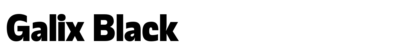 Galix Black Font | Webfont & Desktop | MyFonts