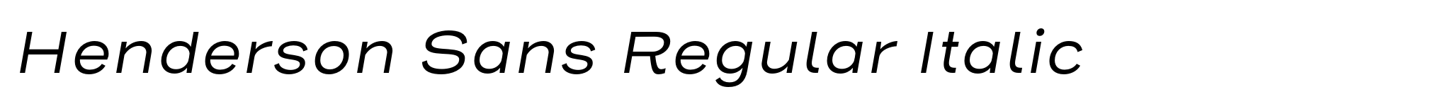 Henderson Sans Regular Italic image