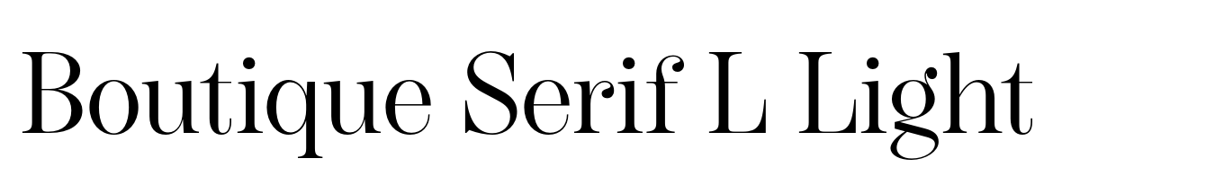 Boutique Serif L Light