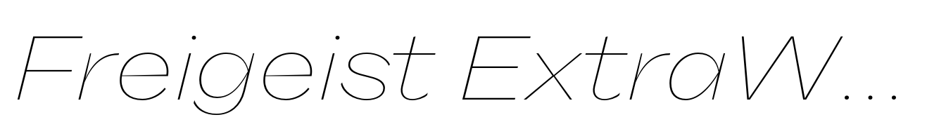 Freigeist ExtraWide Thin Italic