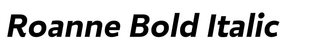 Roanne Bold Italic