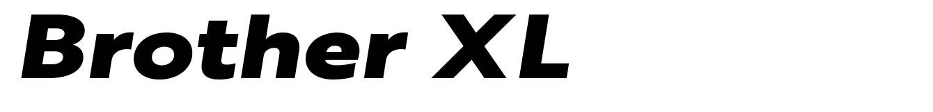 Brother XL&XS Heavy Italic XL