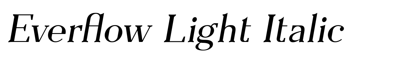 Everflow Light Italic