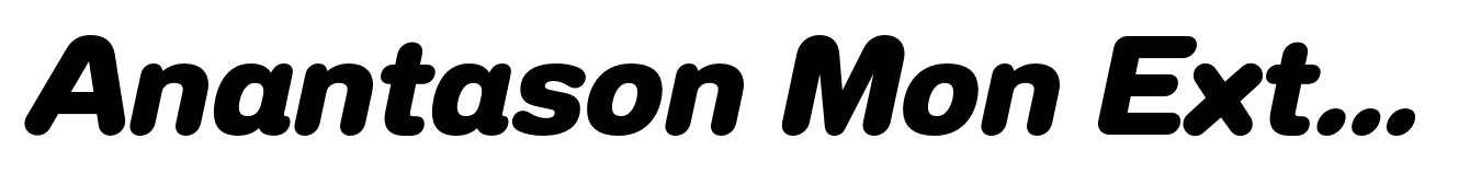 Anantason Mon Extra Bold Italic