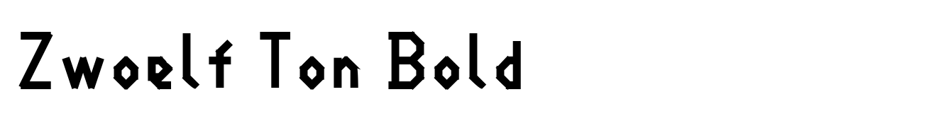 Zwoelf Ton Bold