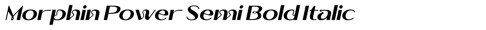 Morphin Power Semi Bold Italic image