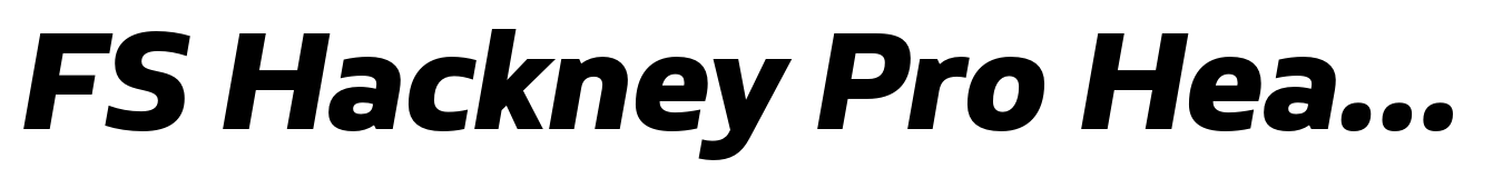 FS Hackney Pro Heavy Italic