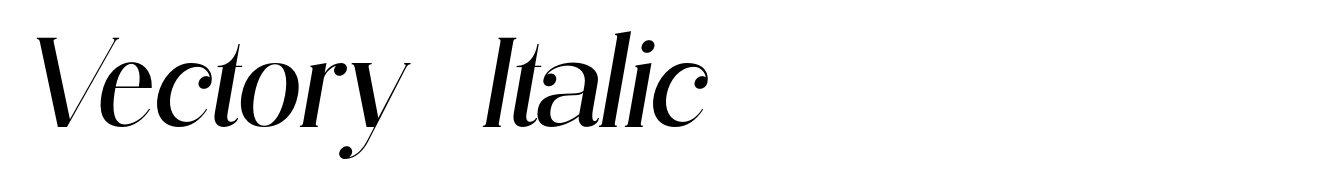 Vectory  Italic