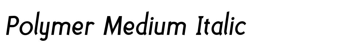Polymer Medium Italic