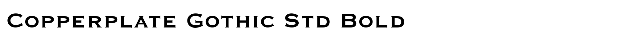 Copperplate Gothic Std Bold image