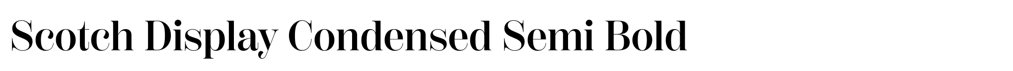 Scotch Display Condensed Semi Bold image