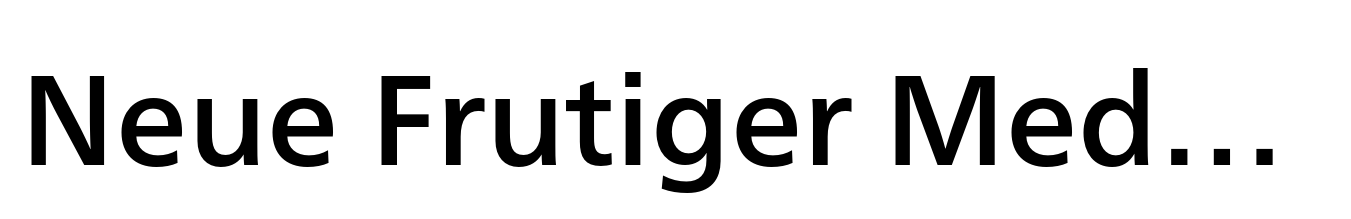 Neue Frutiger Medium