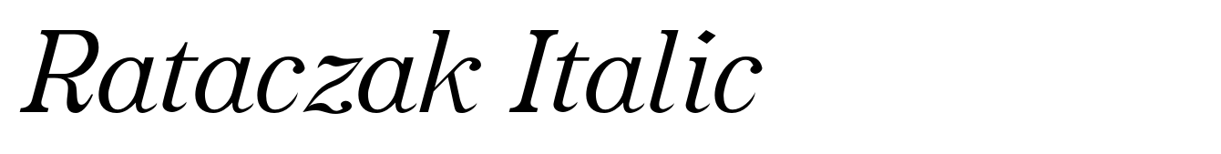 Rataczak Italic