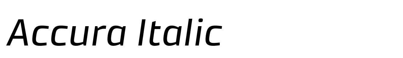 Accura Italic