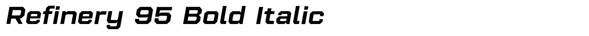 Refinery 95 Bold Italic image