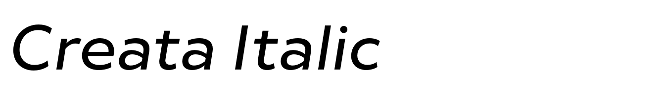 Creata Italic