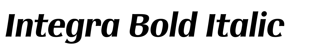 Integra Bold Italic