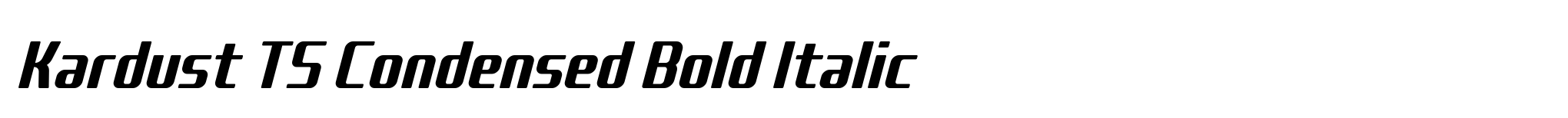 Kardust TS Condensed Bold Italic image