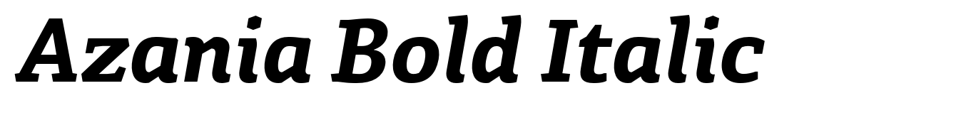 Azania Bold Italic