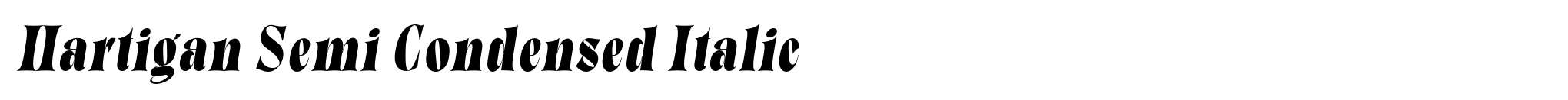 Hartigan Semi Condensed Italic image