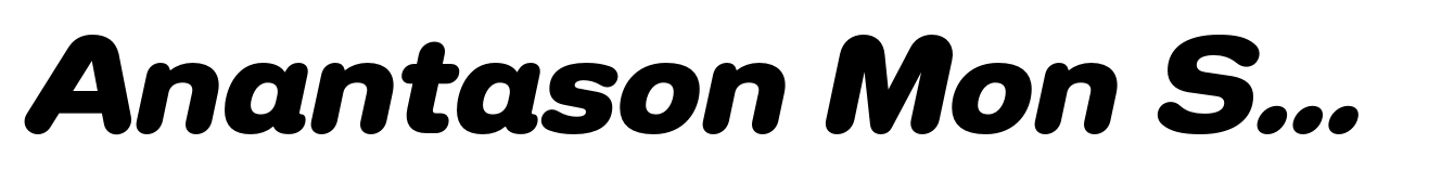 Anantason Mon Semi Expanded Extra Bold Italic