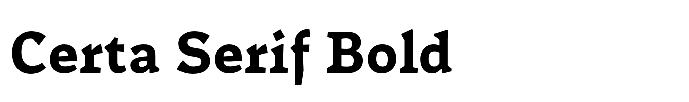 Certa Serif Bold
