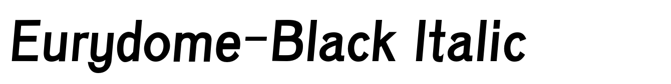 Eurydome-Black Italic