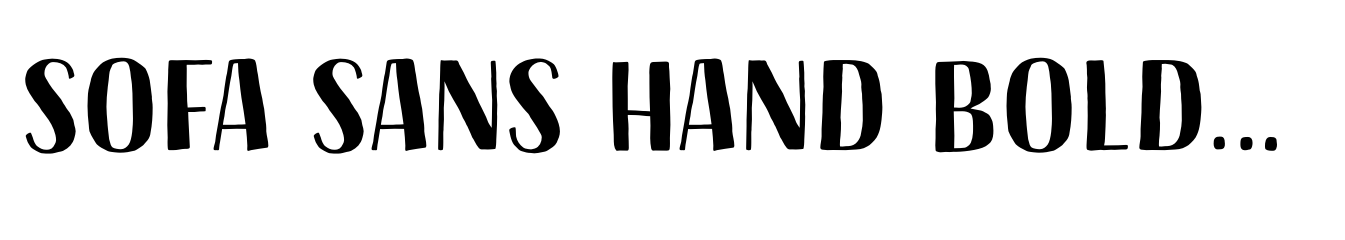Sofa Sans Hand Bold Display
