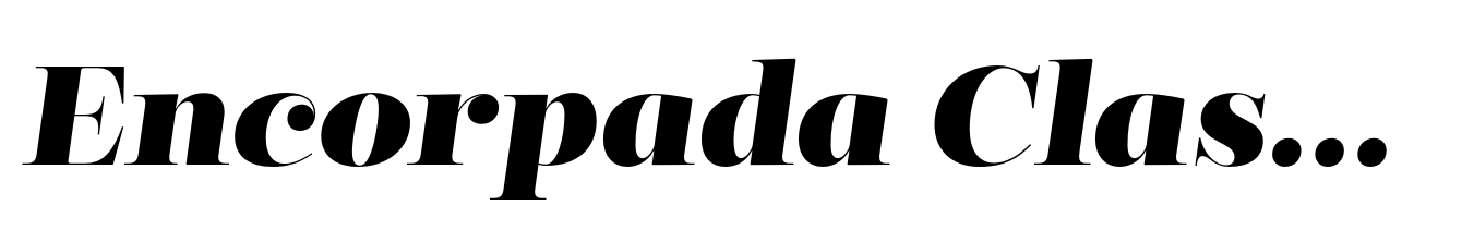Encorpada Classic Extra Bold Italic